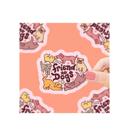 Turtle Soup Friend to Dogs Vinyl Sticker