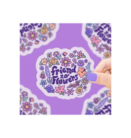 Turtle Soup Friend to Flowers Vinyl Sticker