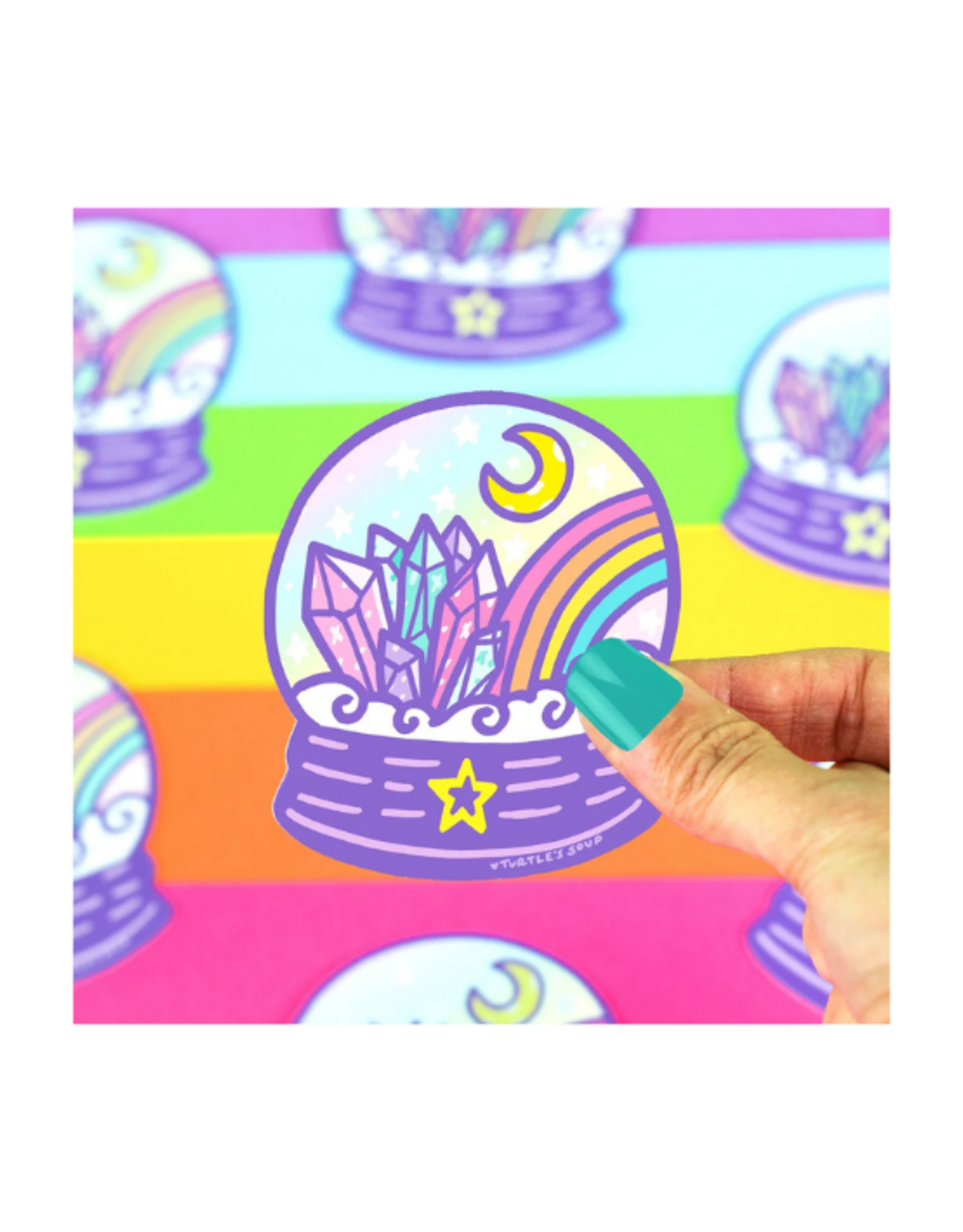 Turtle Soup Turtle's Soup - Crystal Ball Holographic Sticker