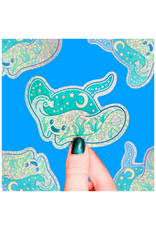 Turtle Soup Turtle's Soup - Stingray Ocean Dreamy Liquid Vinyl Sticker (Glitter)