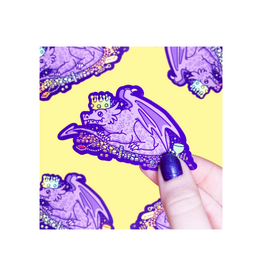 Turtle Soup Dragon Treasure Hoard Holographic Vinyl Sticker