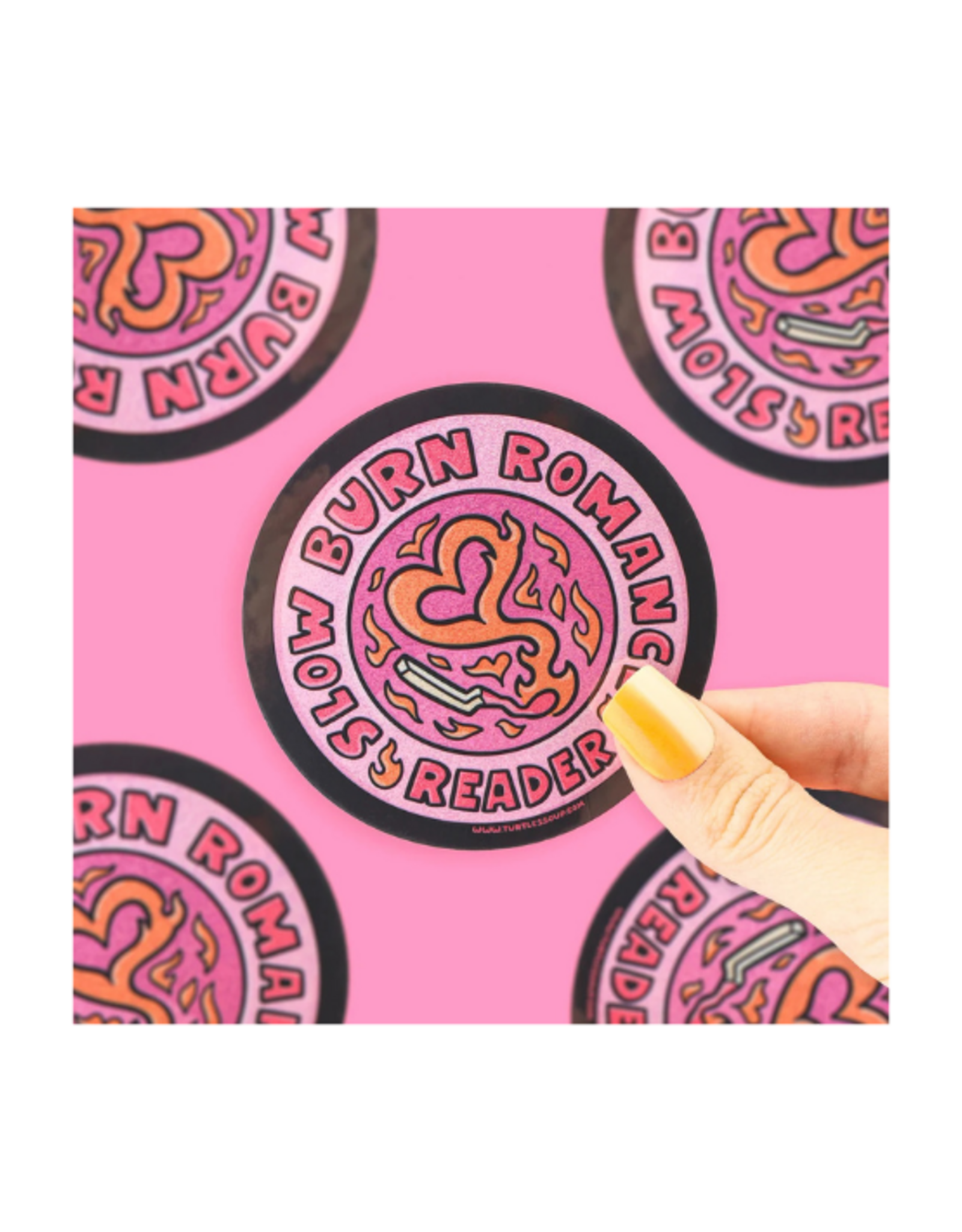 Turtle Soup Turtle's Soup - Slow Burn Reader Sparkly Vinyl Sticker