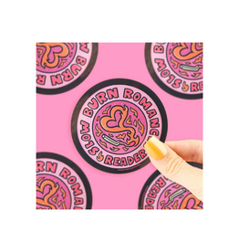 Turtle Soup Slow Burn Reader Sparkly Vinyl Sticker