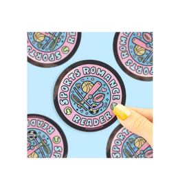 Turtle Soup Sports Reader Sparkly Vinyl Sticker