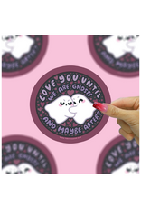 Turtle Soup Turtle's Soup - Love You Until We Are Ghosts and Maybe After Romantic Vinyl Sticker