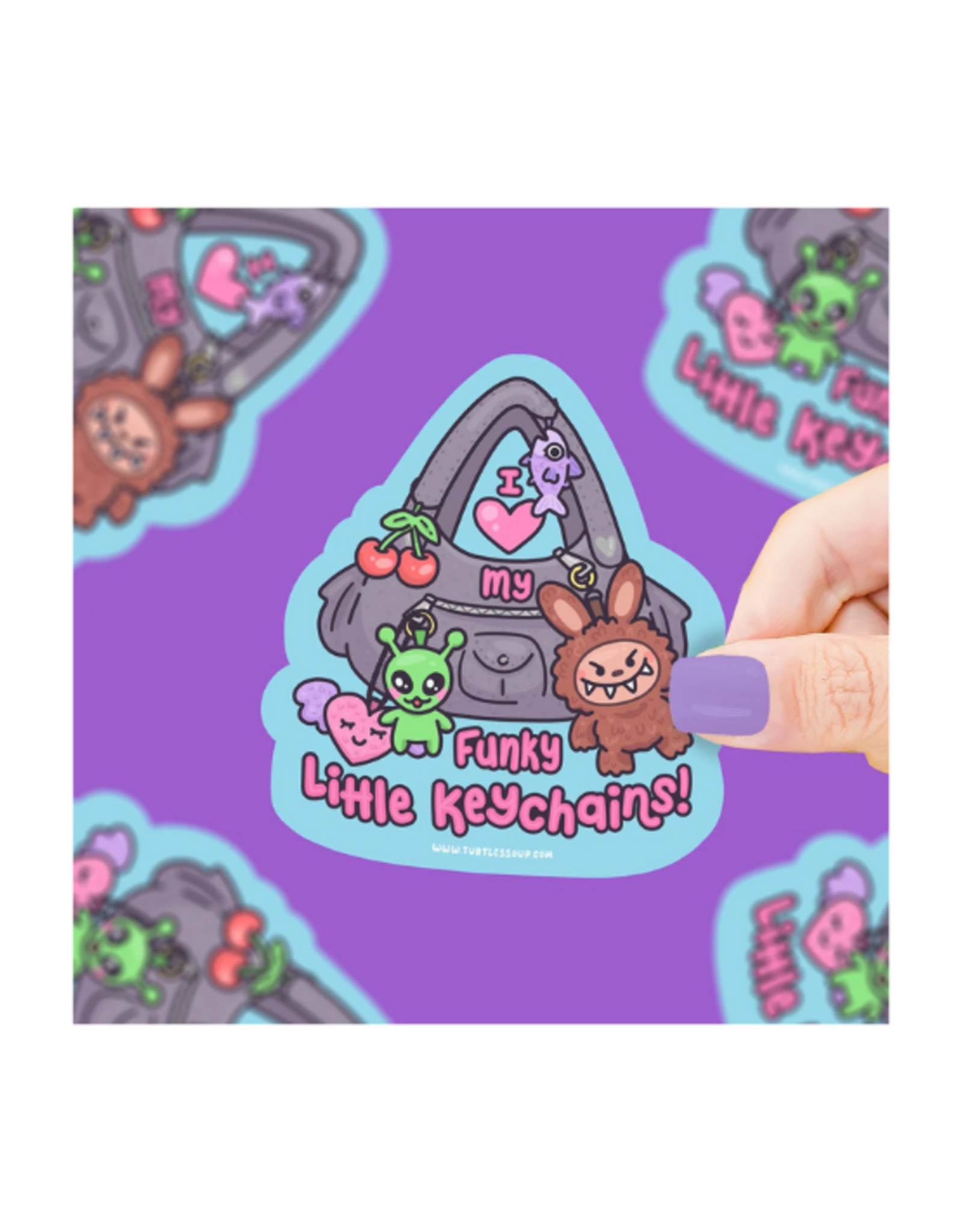 Turtle Soup Turtle's Soup - I Heart My Funky Keychains Vinyl Sticker