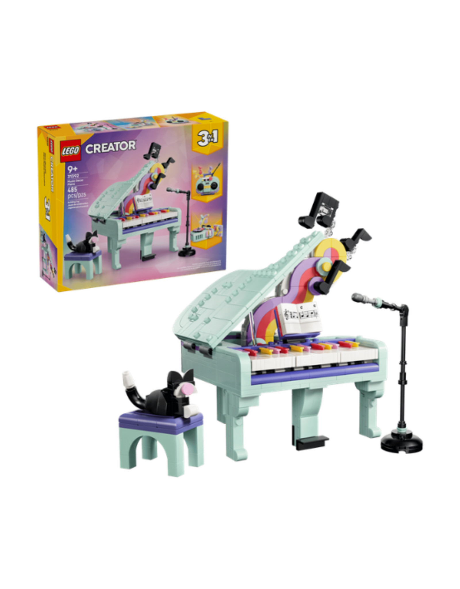 Lego Lego - Creator 3in1 - 31392 - Music Decor Piano with Cat