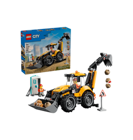 Lego City 60480 Yellow Backhoe Loader