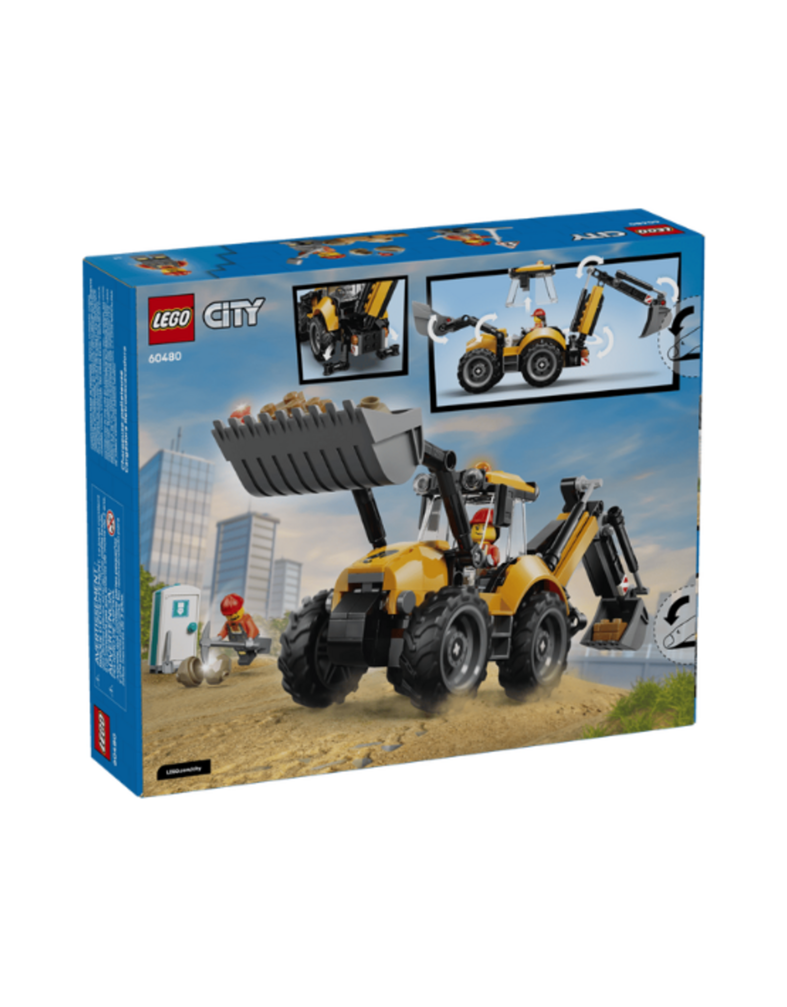 Lego Lego - City - 60480 - Yellow Backhoe Loader