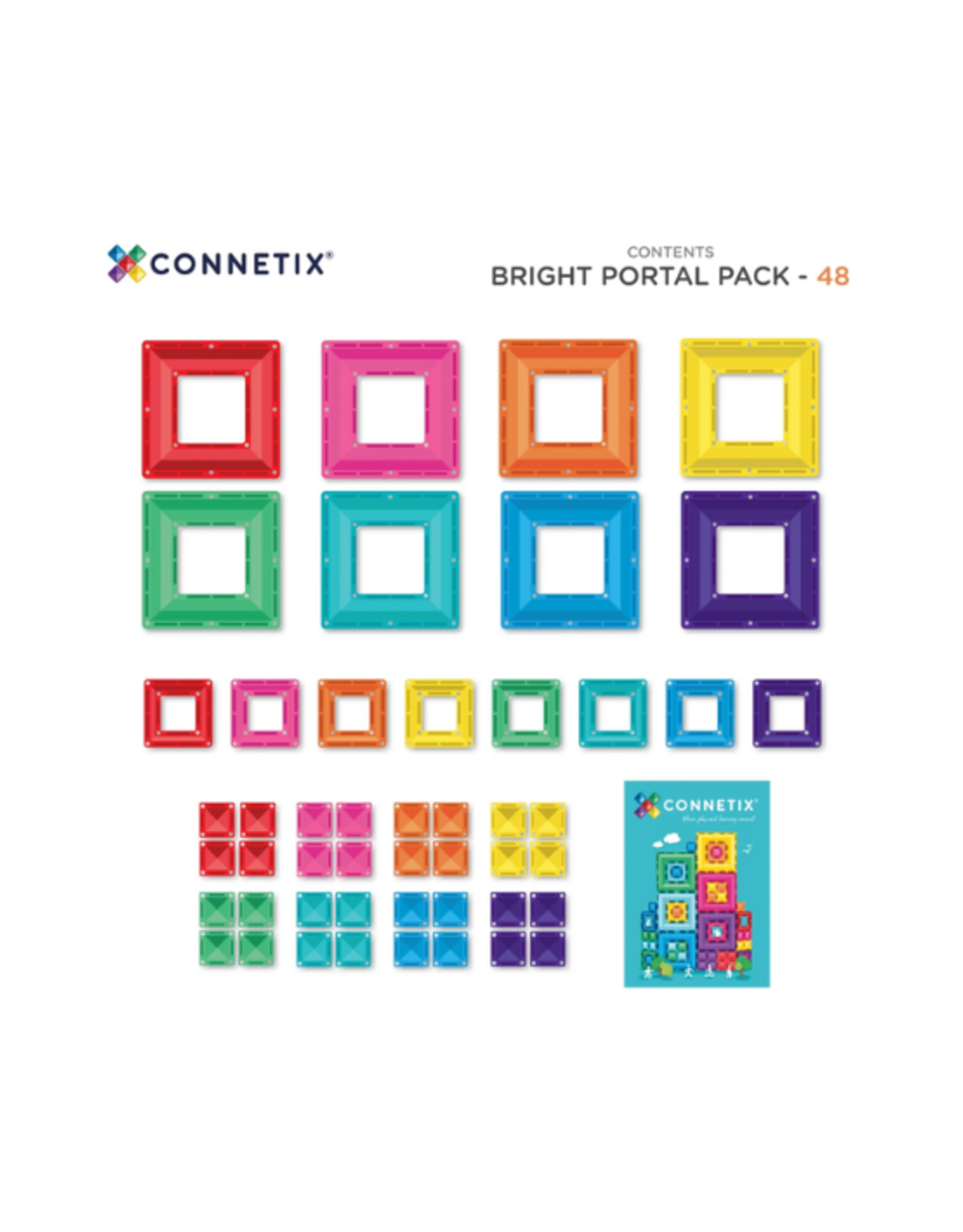 Connetix Connetix - Bright Portal Pack 48 pc