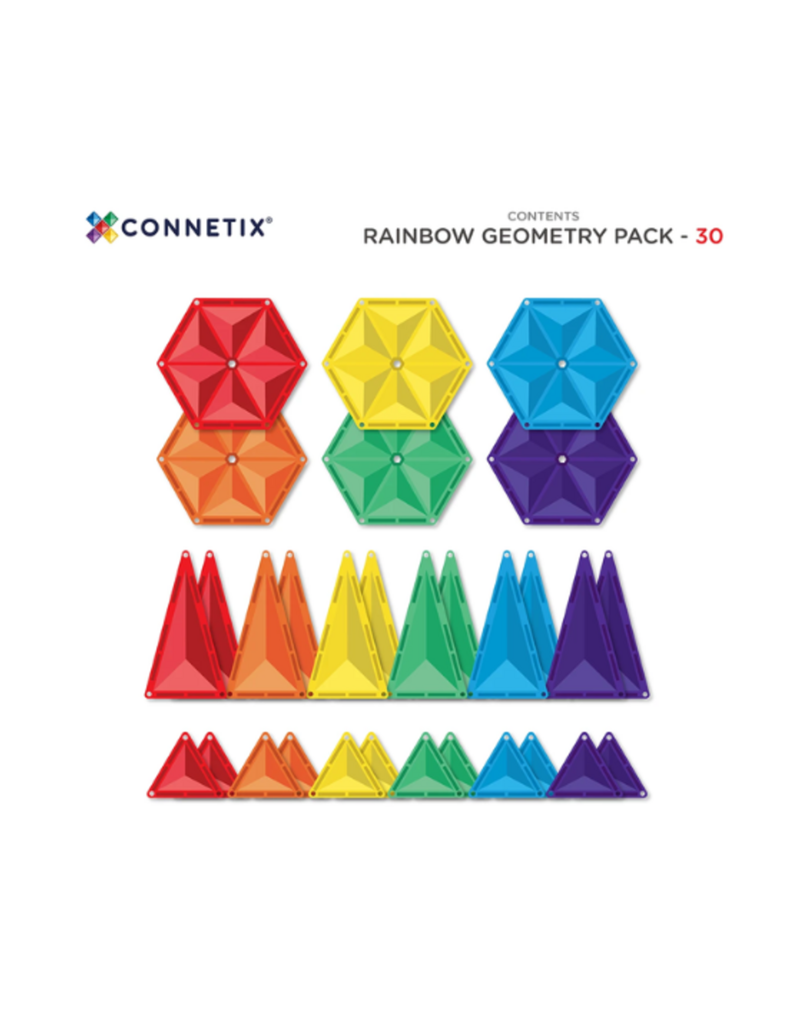 Connetix Connetix - Rainbow Geometry Pack 30 pc