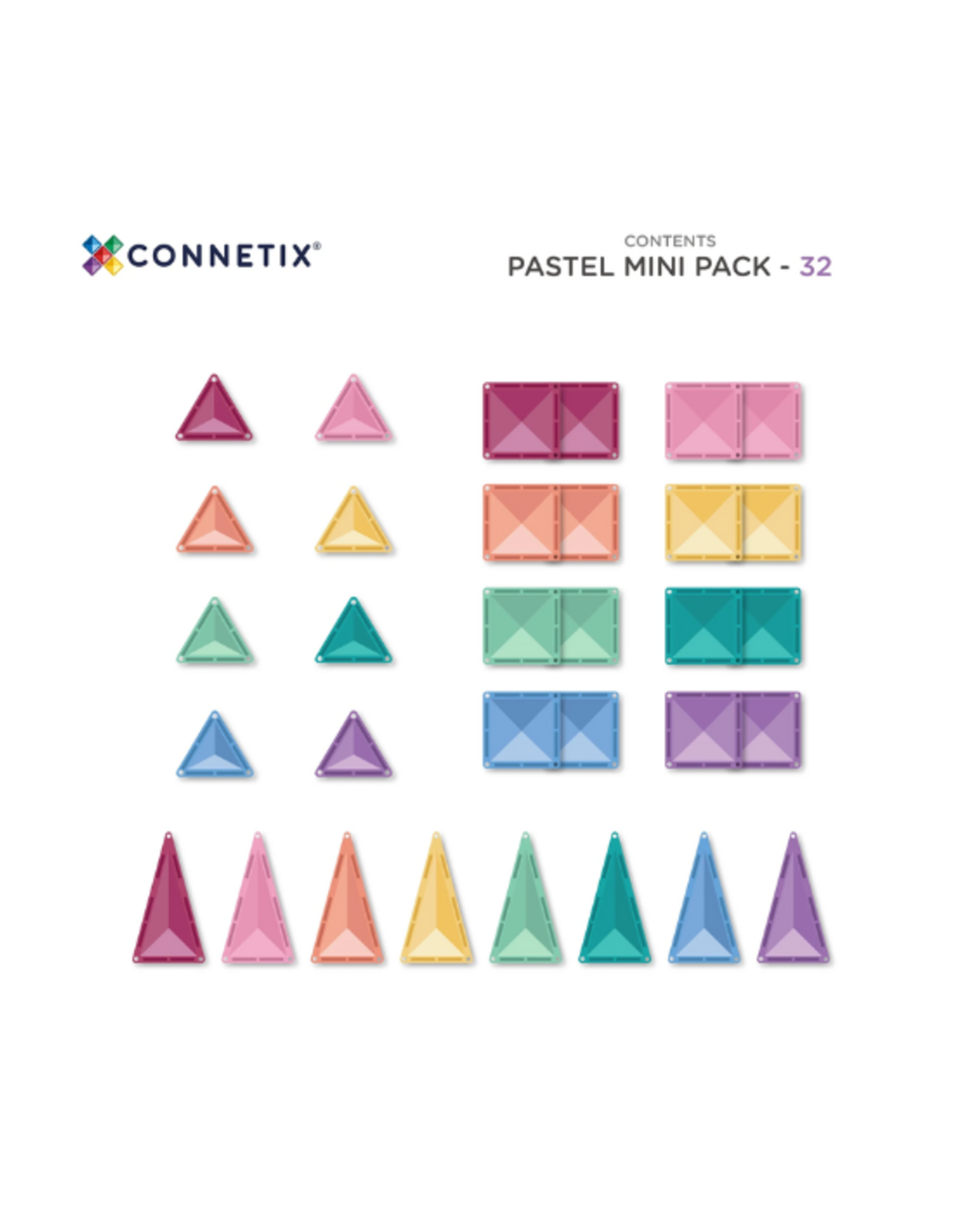 Connetix Connetix - Pastel Mini Pack 32 pc