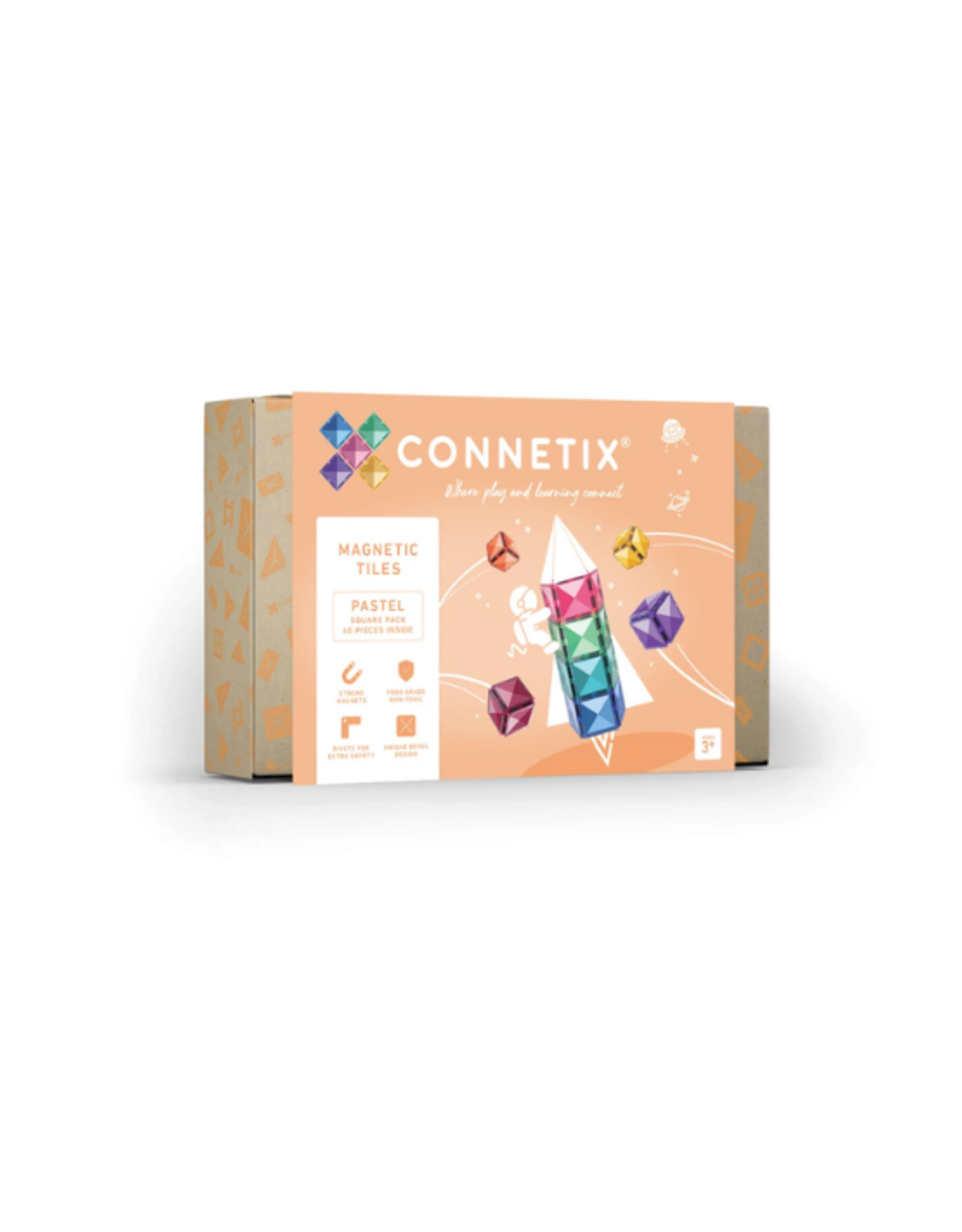 Connetix Connetix  - Pastel Square Pack 40 pc