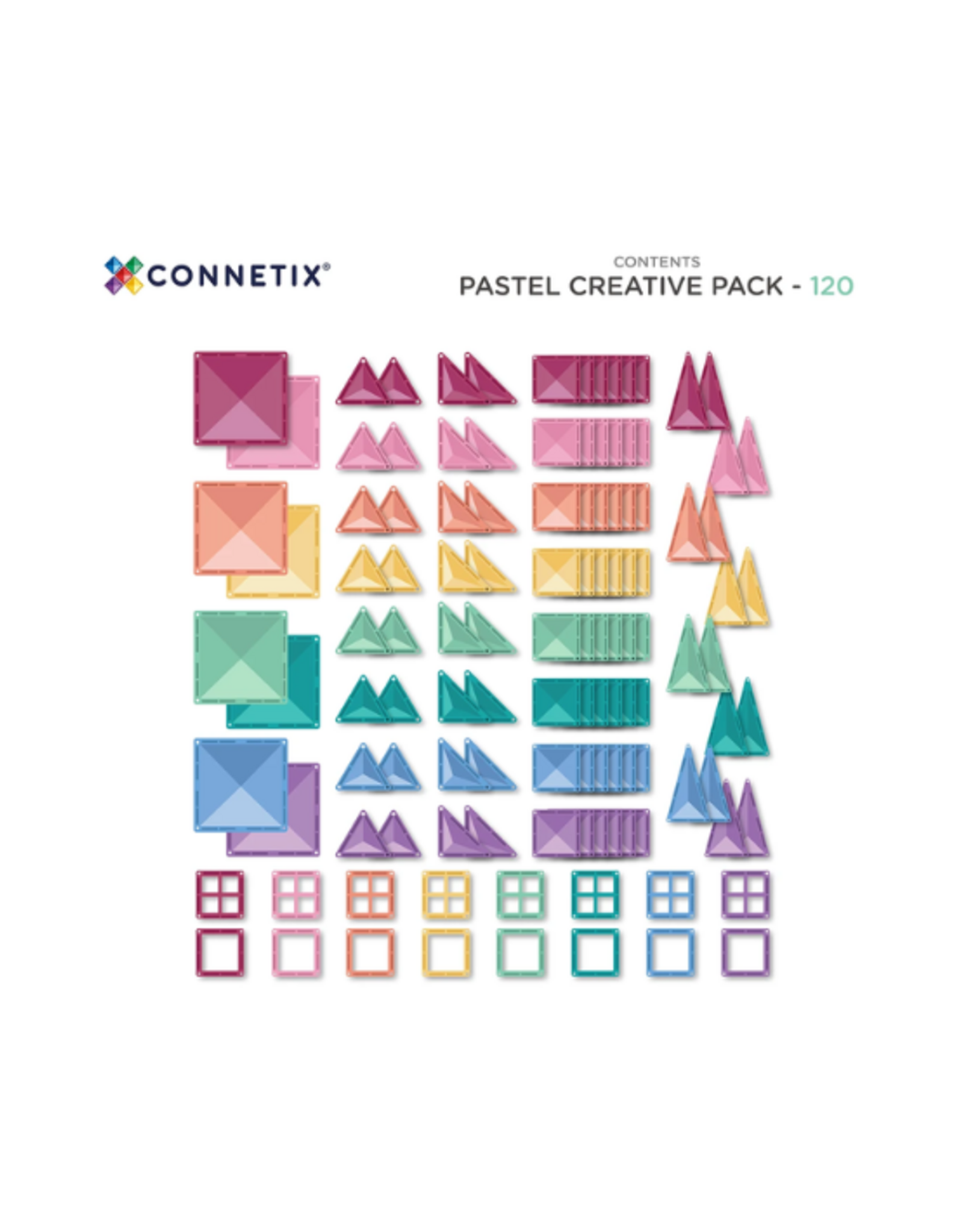 Connetix Connetix - Pastel Creative Pack 120 pc