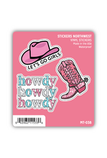 Stickers Northwest Inc. Stickers Northwest - Sparkly Cowgirl Mini Trio Stickers