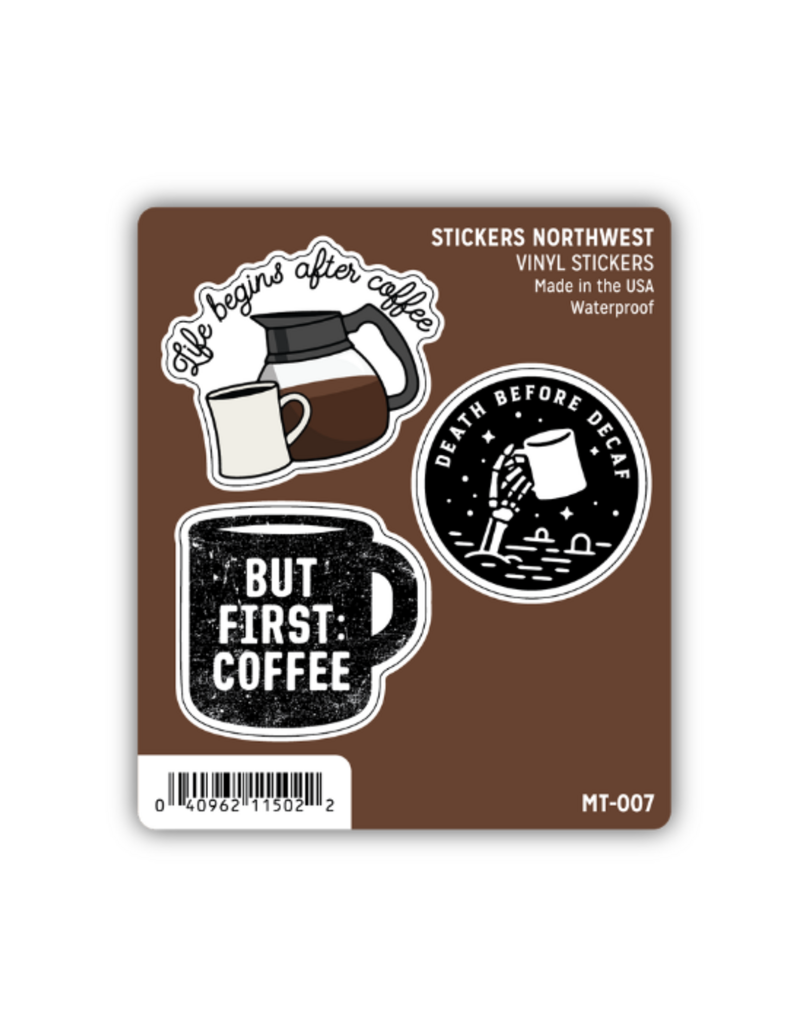 Stickers Northwest Inc. Stickers Northwest - Coffee Mini Trio Stickers
