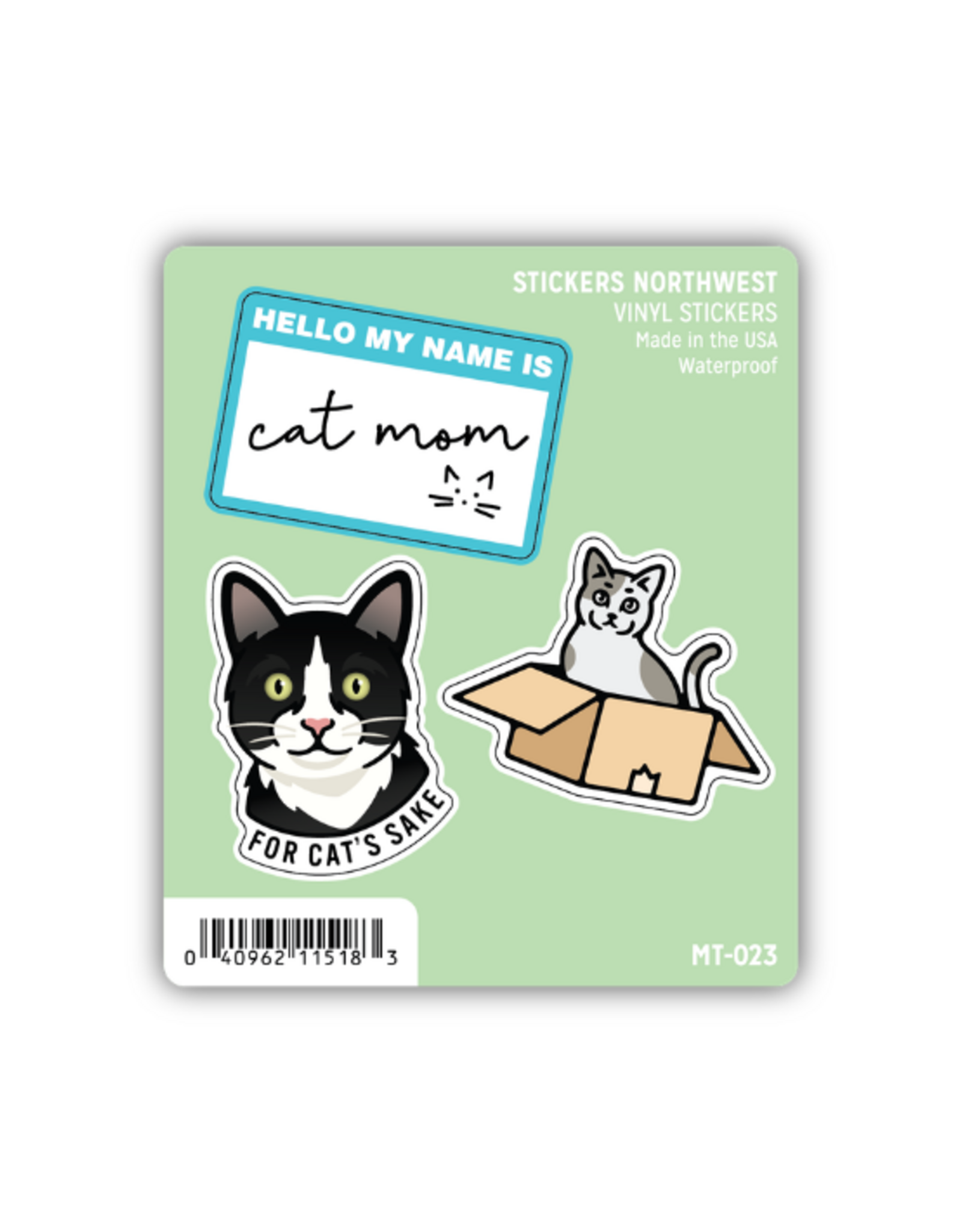 Stickers Northwest Inc. Stickers Northwest - Cat Mom Mini Trio Stickers
