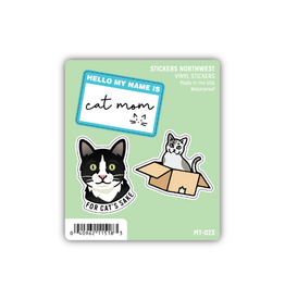 Stickers Northwest Inc. Stickers Northwest Cat Mom Mini Trio Stickers