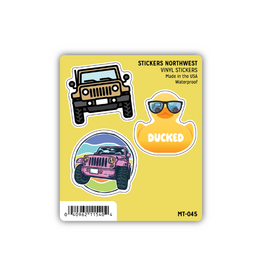 Stickers Northwest Inc. Stickers Northwest Jeep Lover Mini Trio Stickers