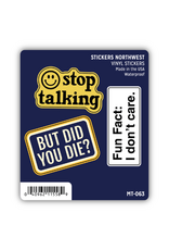 Stickers Northwest Inc. Stickers Northwest - Snarky Phrases Mini Trio Stickers