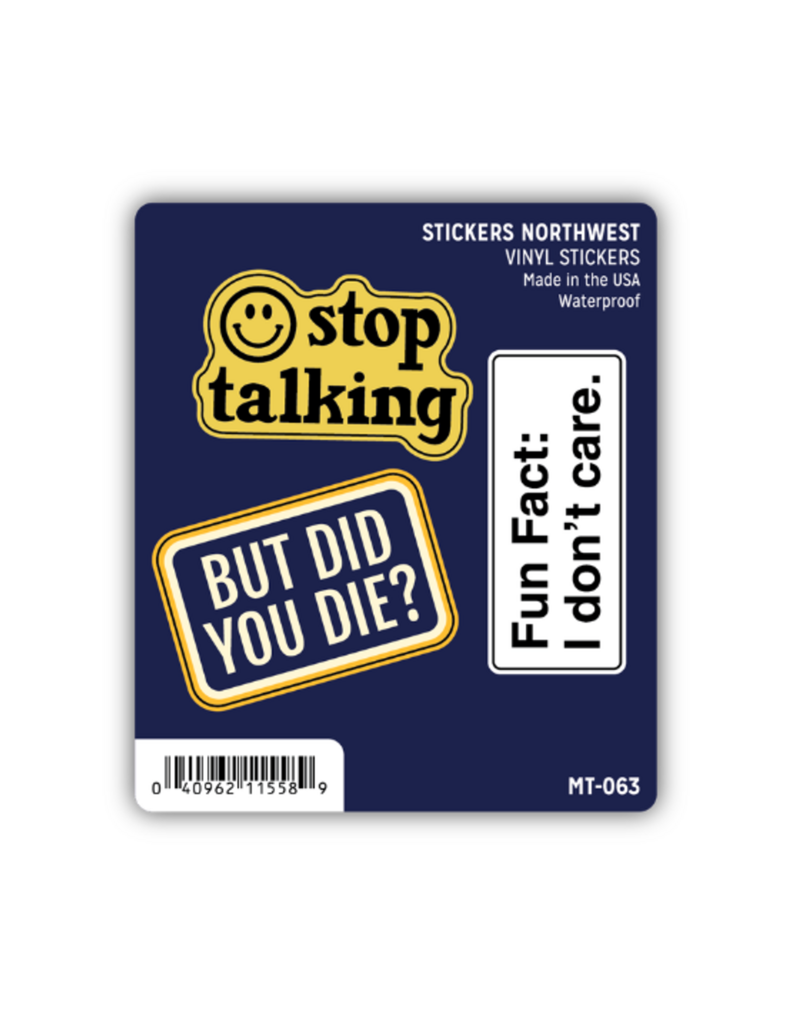 Stickers Northwest Inc. Stickers Northwest - Snarky Phrases Mini Trio Stickers
