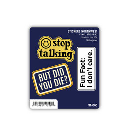 Stickers Northwest Inc. Stickers Northwest Snarky Phrases Mini Trio Stickers