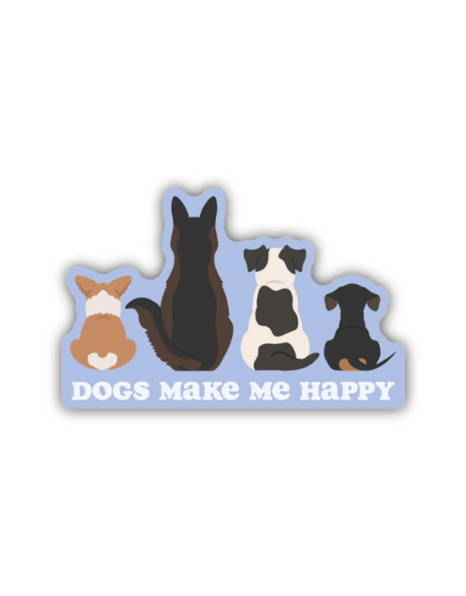 Stickers Northwest Inc. Stickers Northwest - Dogs Make Me Happy Sticker