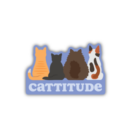 Stickers Northwest Inc. Stickers Northwest Cattitude Sticker