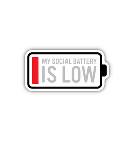 Stickers Northwest Inc. Stickers Northwest My Social Battery Is Low Sticker