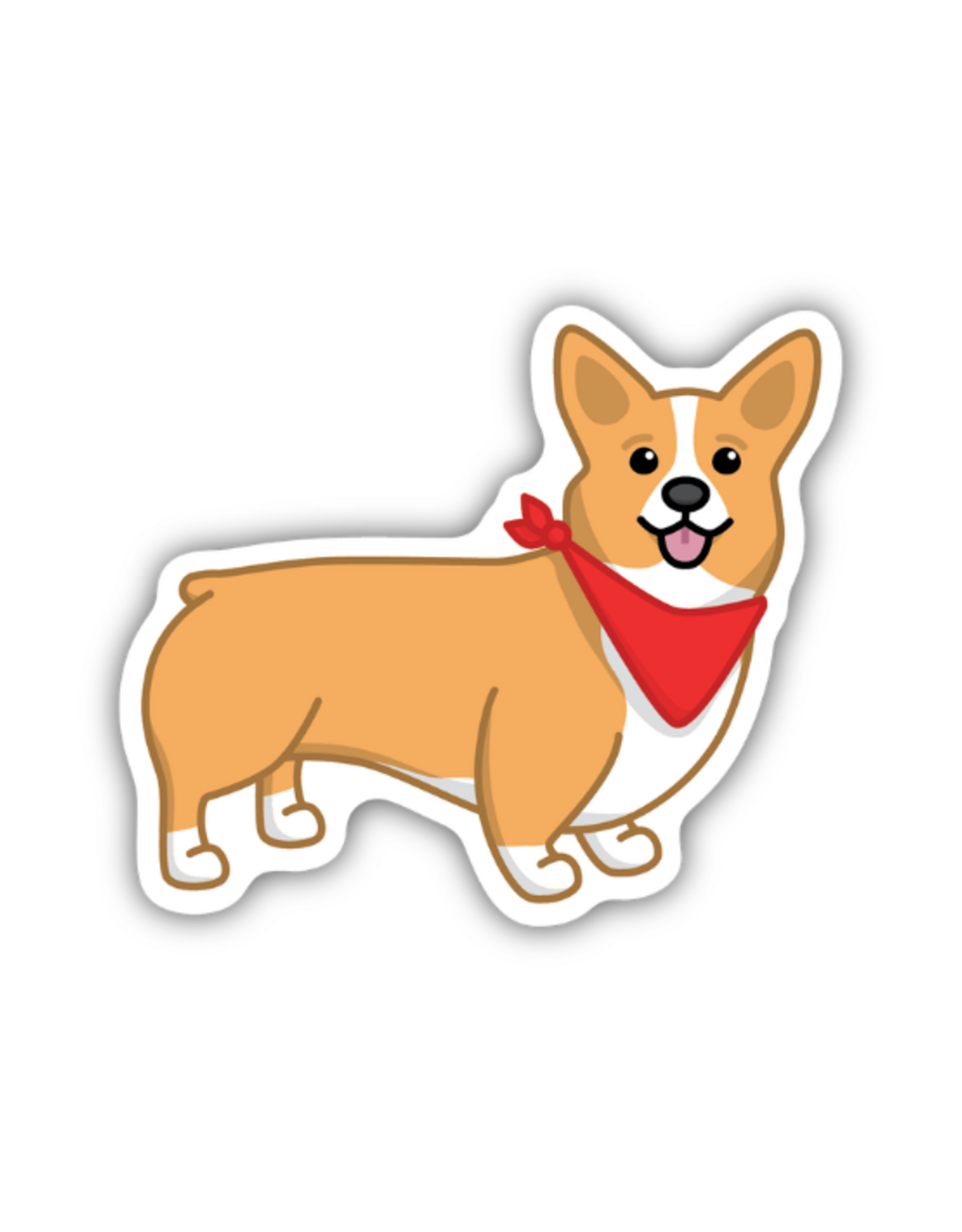 Stickers Northwest Inc. Stickers Northwest - Corgi With Bandana Sticker