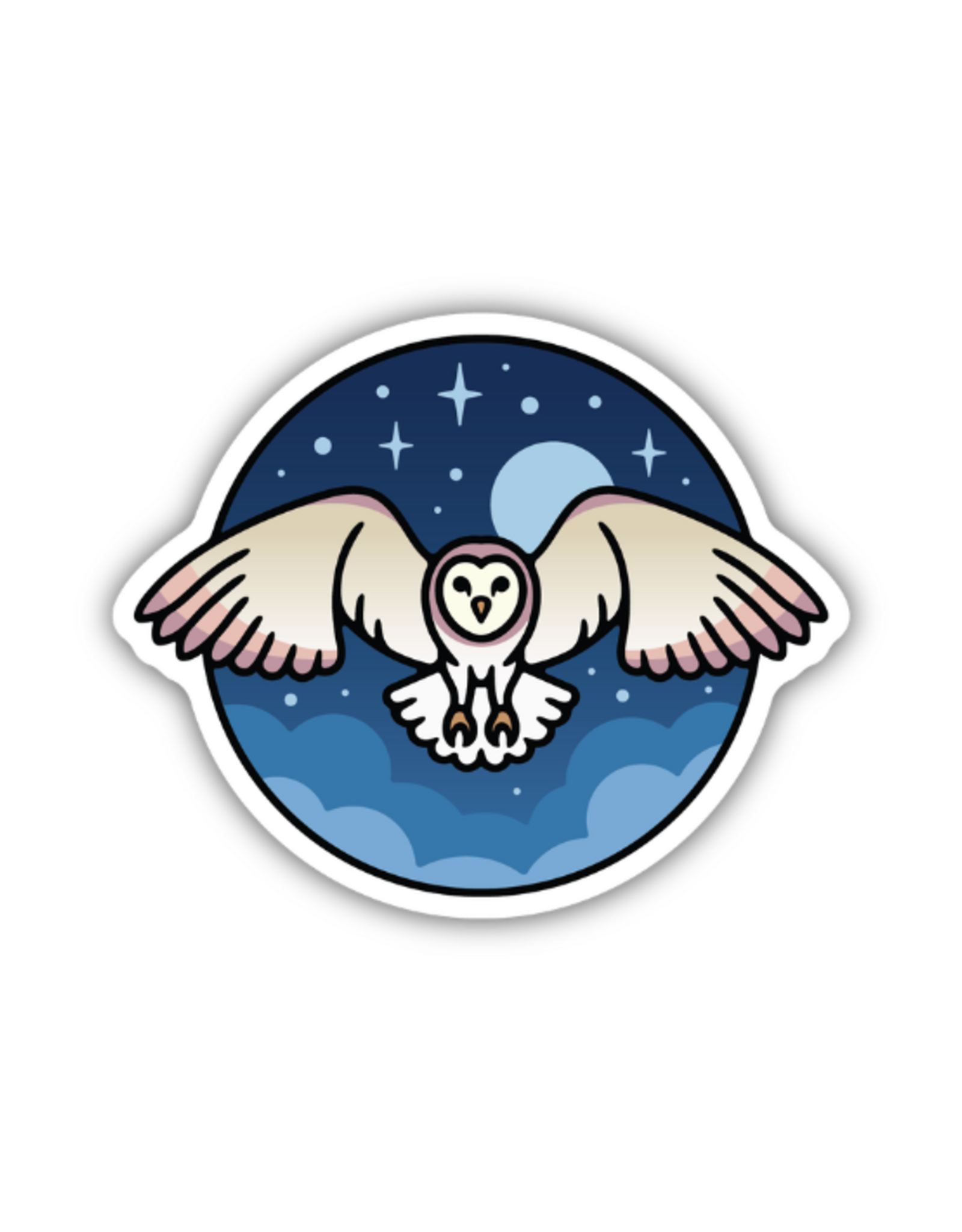 Stickers Northwest Inc. Stickers Northwest - Barn Owl Circle Sticker
