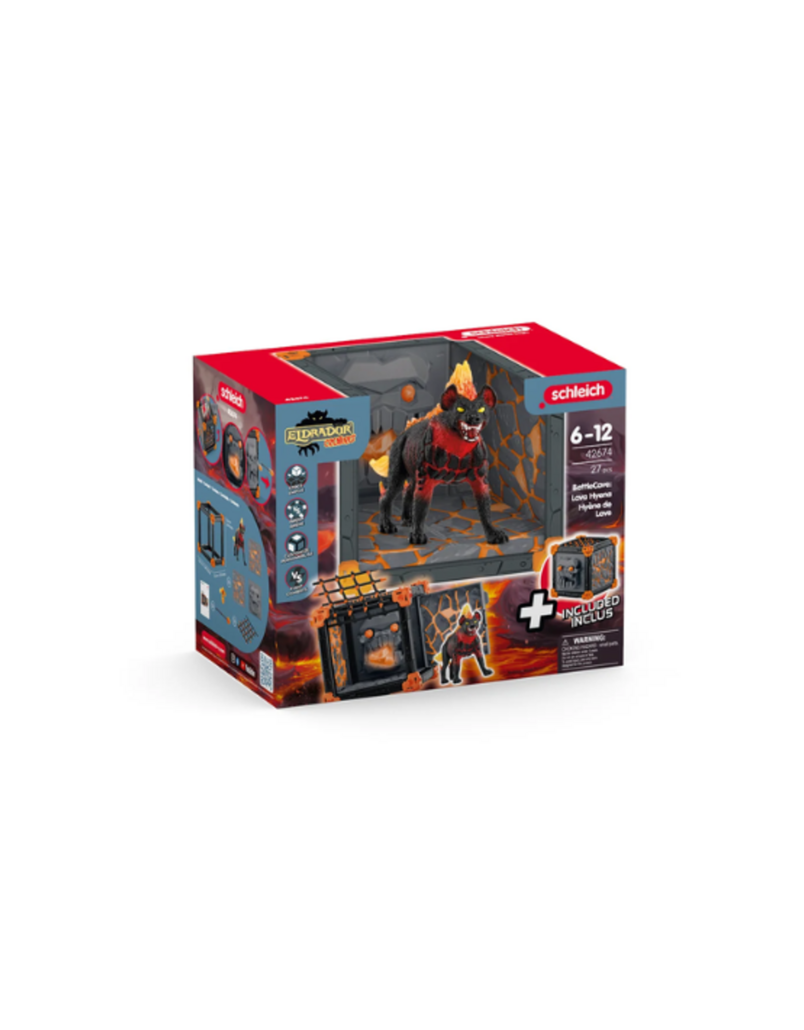 Schleich Schleich - Eldrador - 42674 - BattleCave Lava Hyena