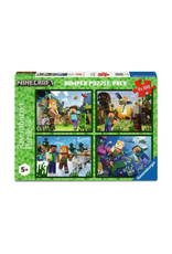 Ravensburger Ravensburger - 4x100pcs - Minecraft Bumper Puzzle Pack