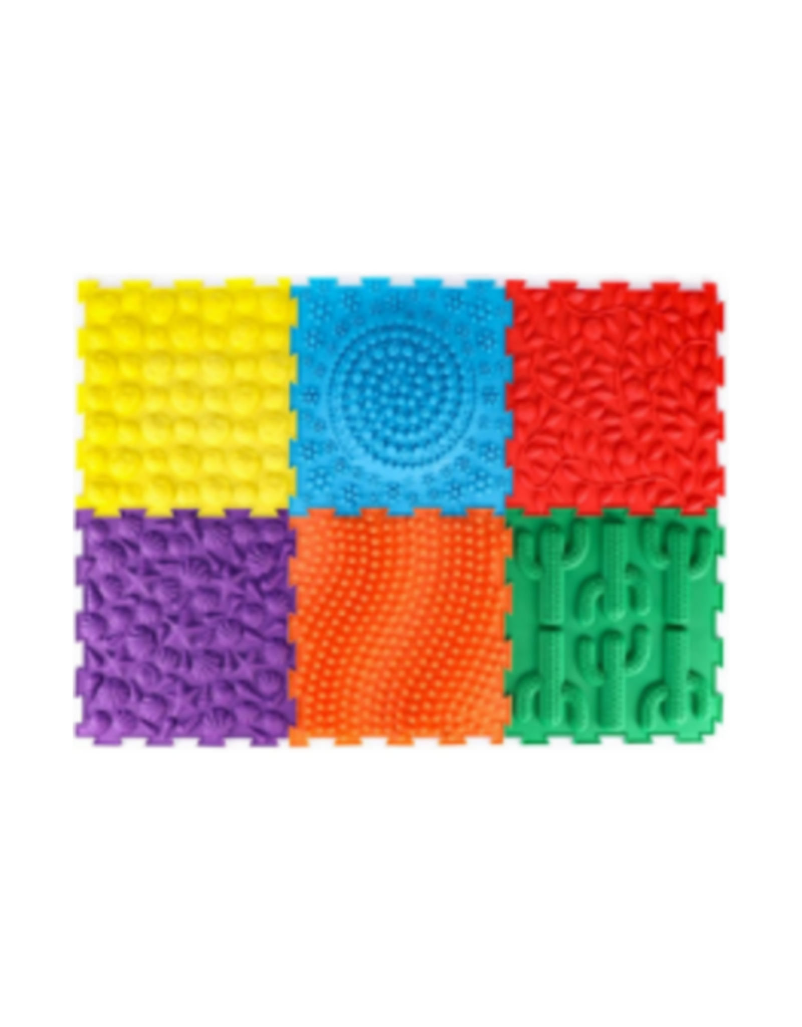 Eduplay Eduplay - 3D Locking Sensory Tiles - 6 Pack Assorted
