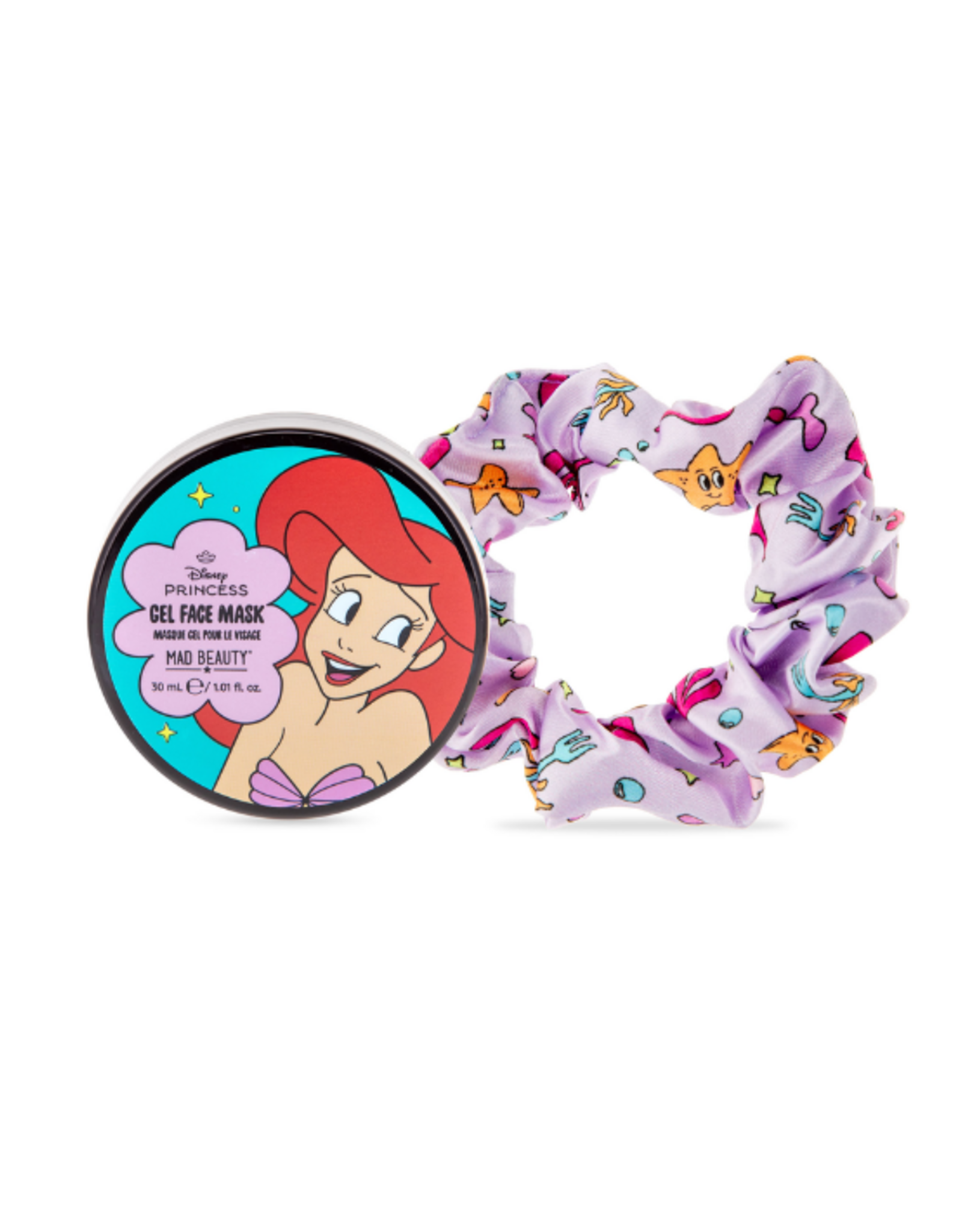Mad Beauty Mad Beauty - Disney Princess Express Yourself -Gel Face Mask & Scrunchie-Ariel