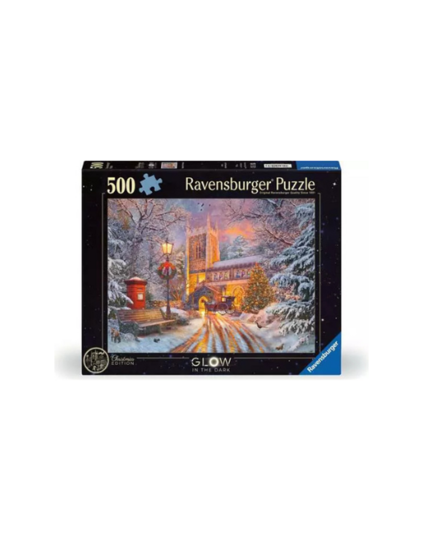 Ravensburger Ravensburger - 500pcs - Glow in the Dark: Magical Christmas