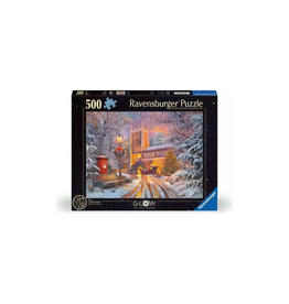 Ravensburger Ravensburger 500pcs Glow in the Dark: Magical Christmas