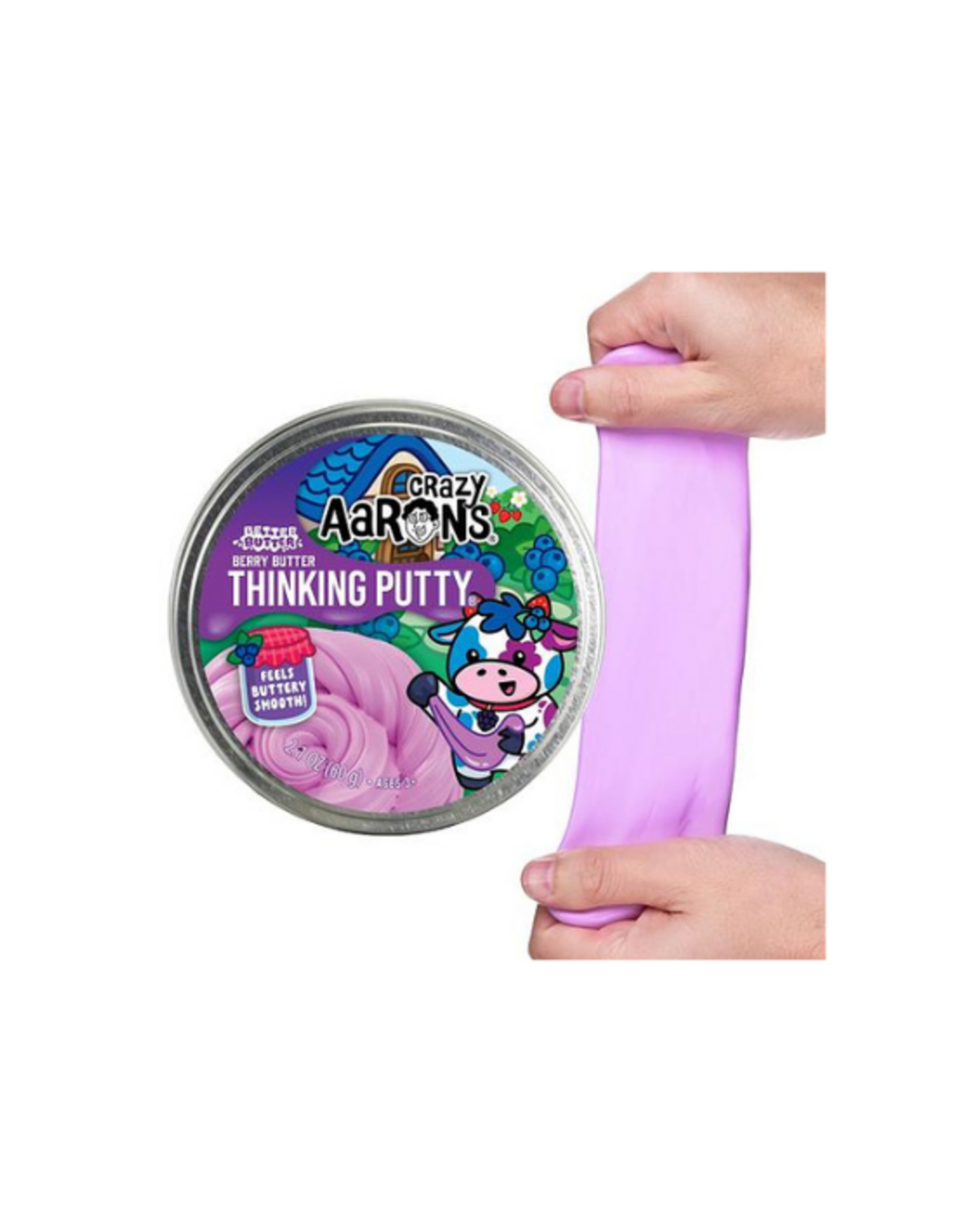Crazy Aarons Crazy Aarons - 4" Better Butter Berry Butter Thinking Putty