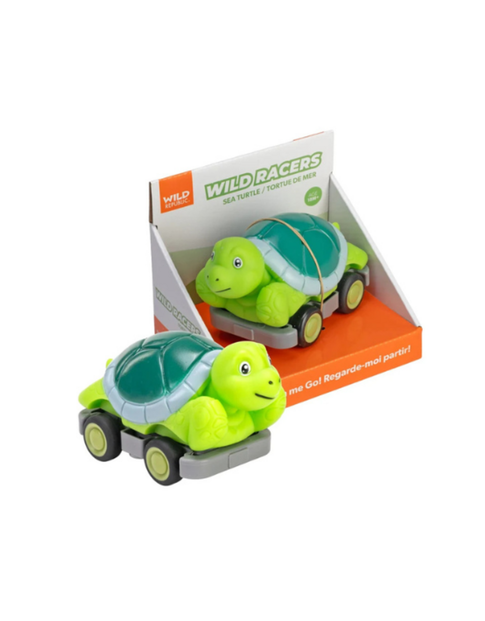 Wild Republic Wild Republic - Wild Racers Sea Turtle Action Toy - 4.5"