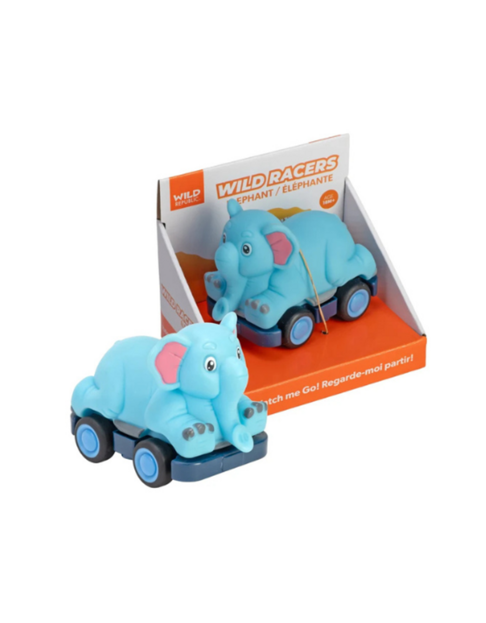 Wild Republic Wild Republic - Wild Racers Elephant Action Toy - 4.5"