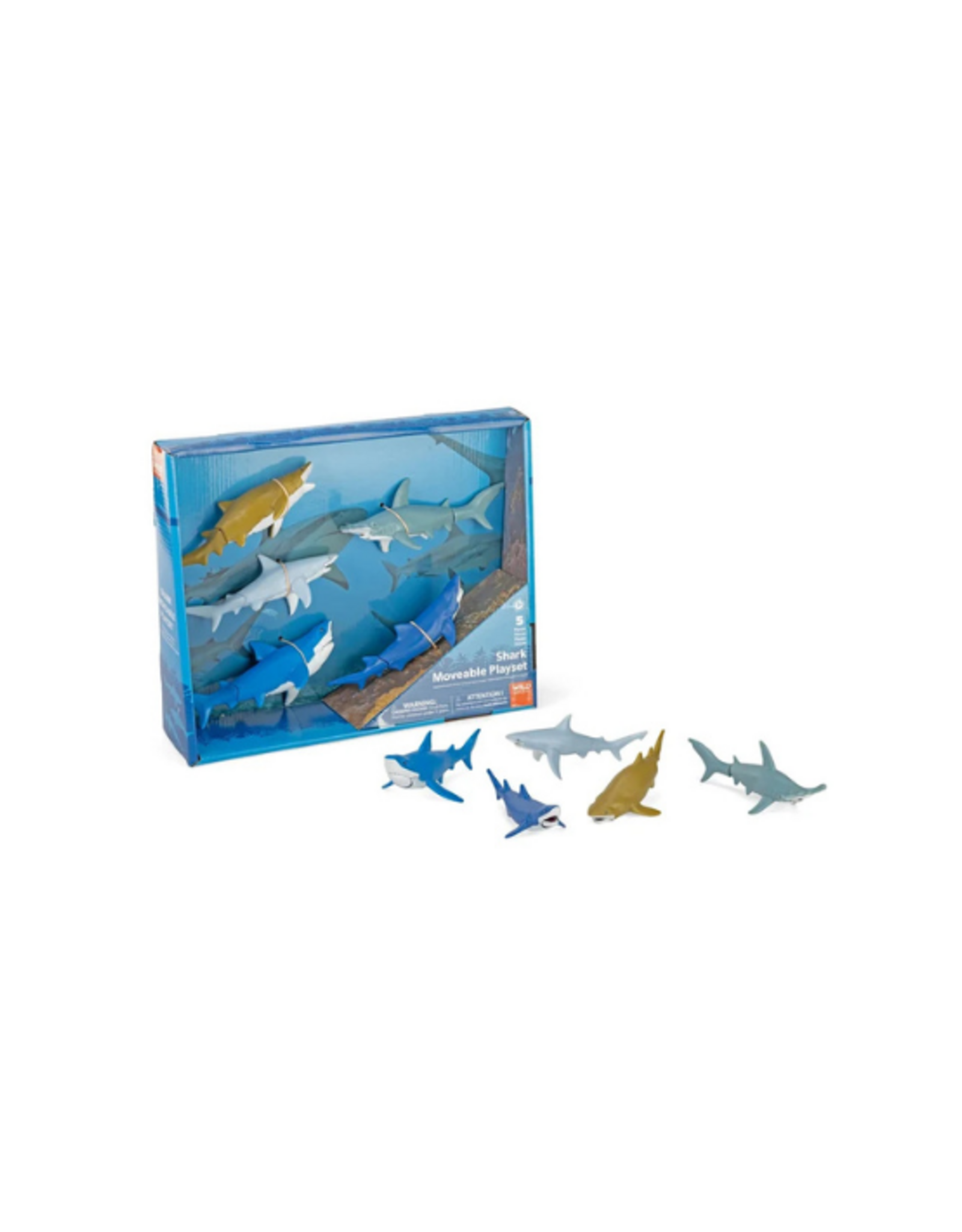 Wild Republic Wild Republic - Moveable Shark Action Playset - 11"