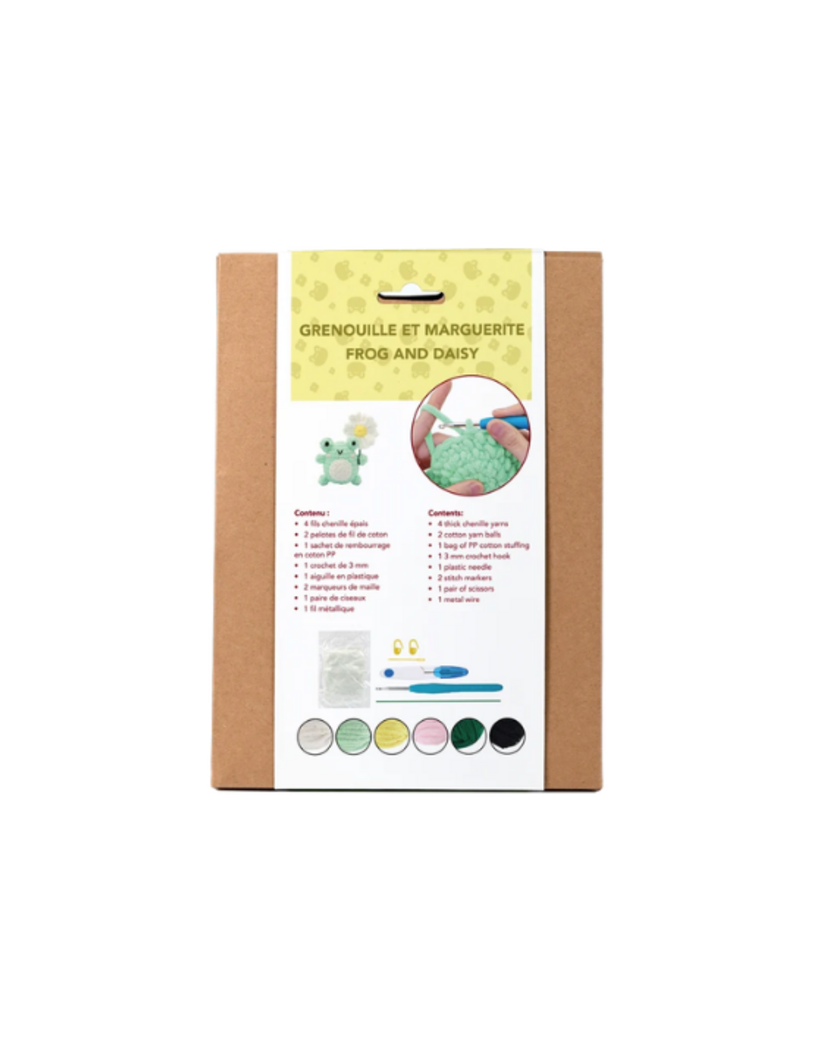 PBI Art PBI Art - Frog and Daisy DIY Crochet Kit