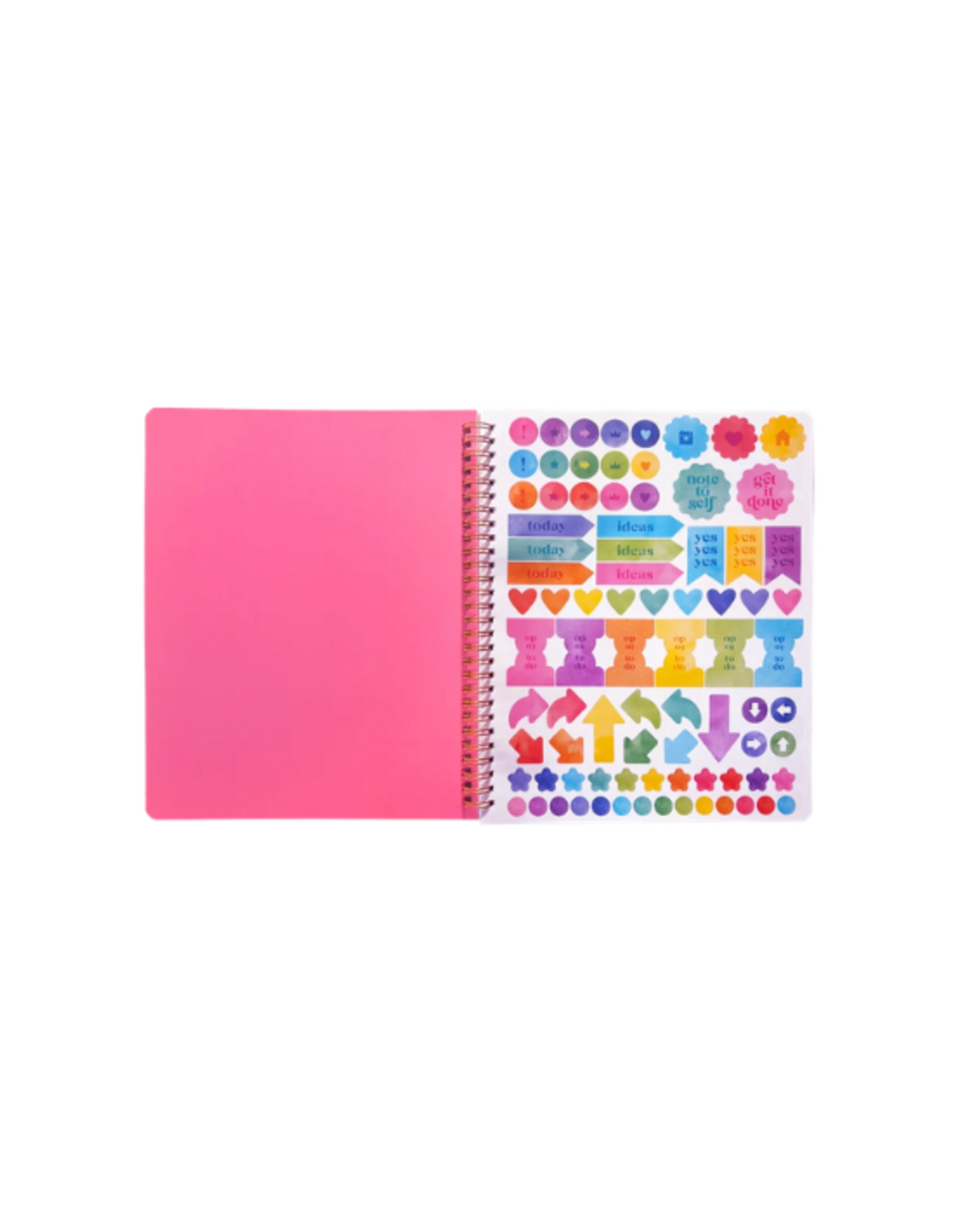 Ooly Ooly - Artful Notes Reverse Coloring Notebook