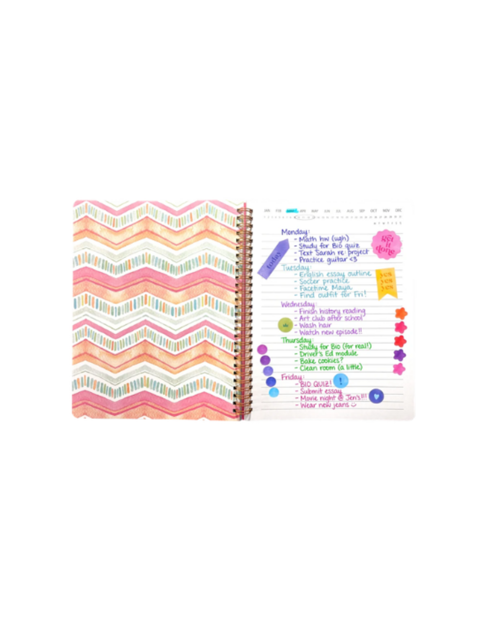 Ooly Ooly - Artful Notes Reverse Coloring Notebook