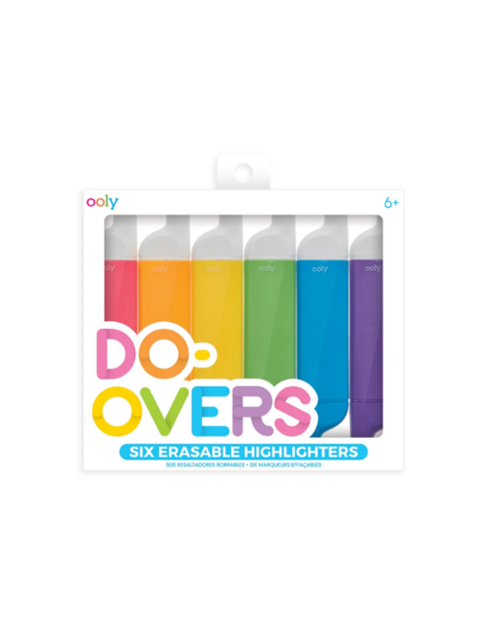 Ooly Ooly - Do-Overs Erasable Highlighters - Set of 6