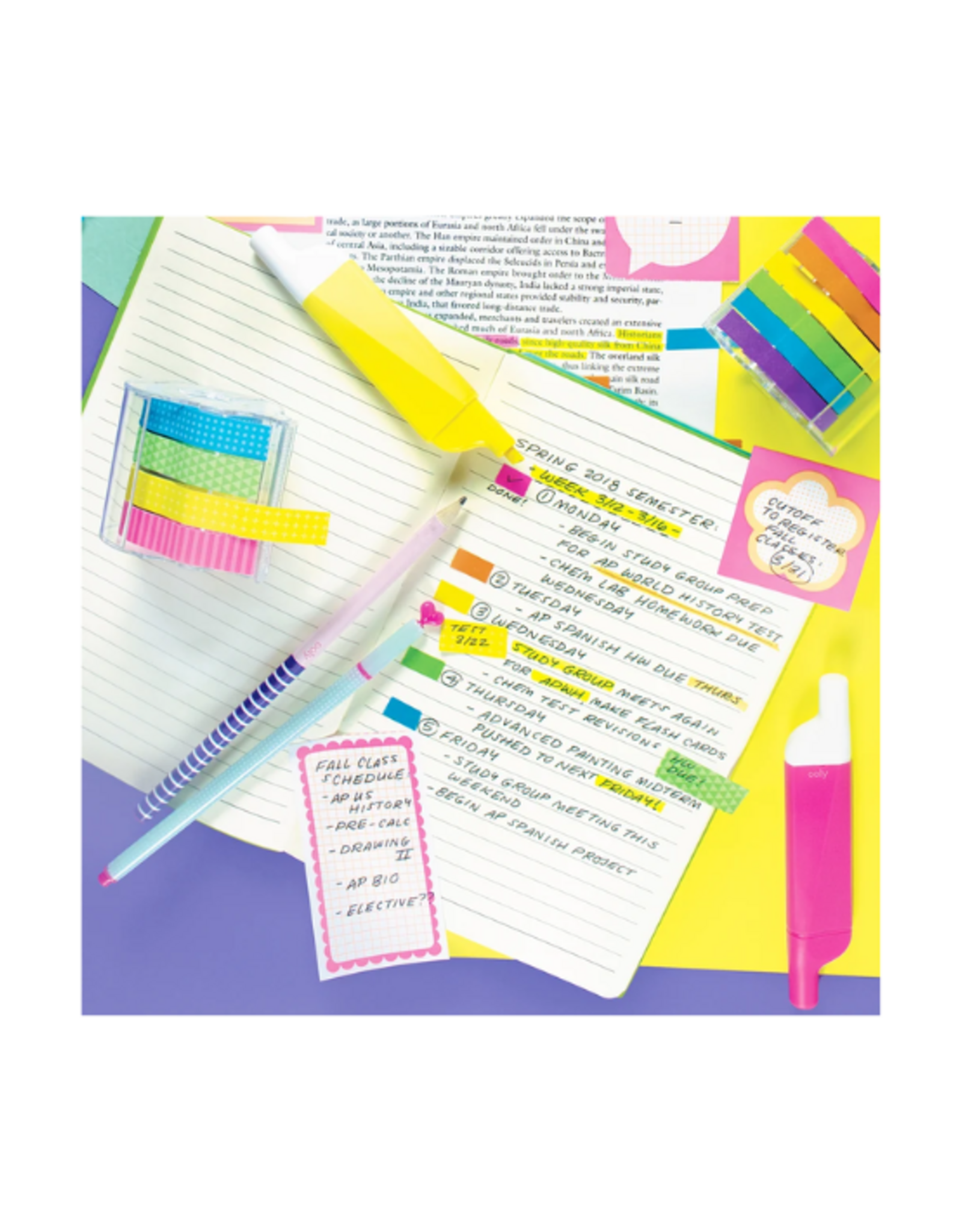 Ooly Ooly - Do-Overs Erasable Highlighters - Set of 6