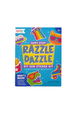 Ooly Ooly - Razzle Dazzle Mini DIY Gem Sticker Kit - Happy Stuff - 8 Stickers