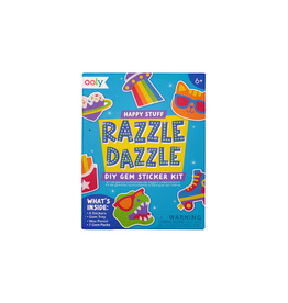 Ooly Ooly Razzle Dazzle Mini DIY Gem Sticker Kit Happy Stuff - 8 Stickers