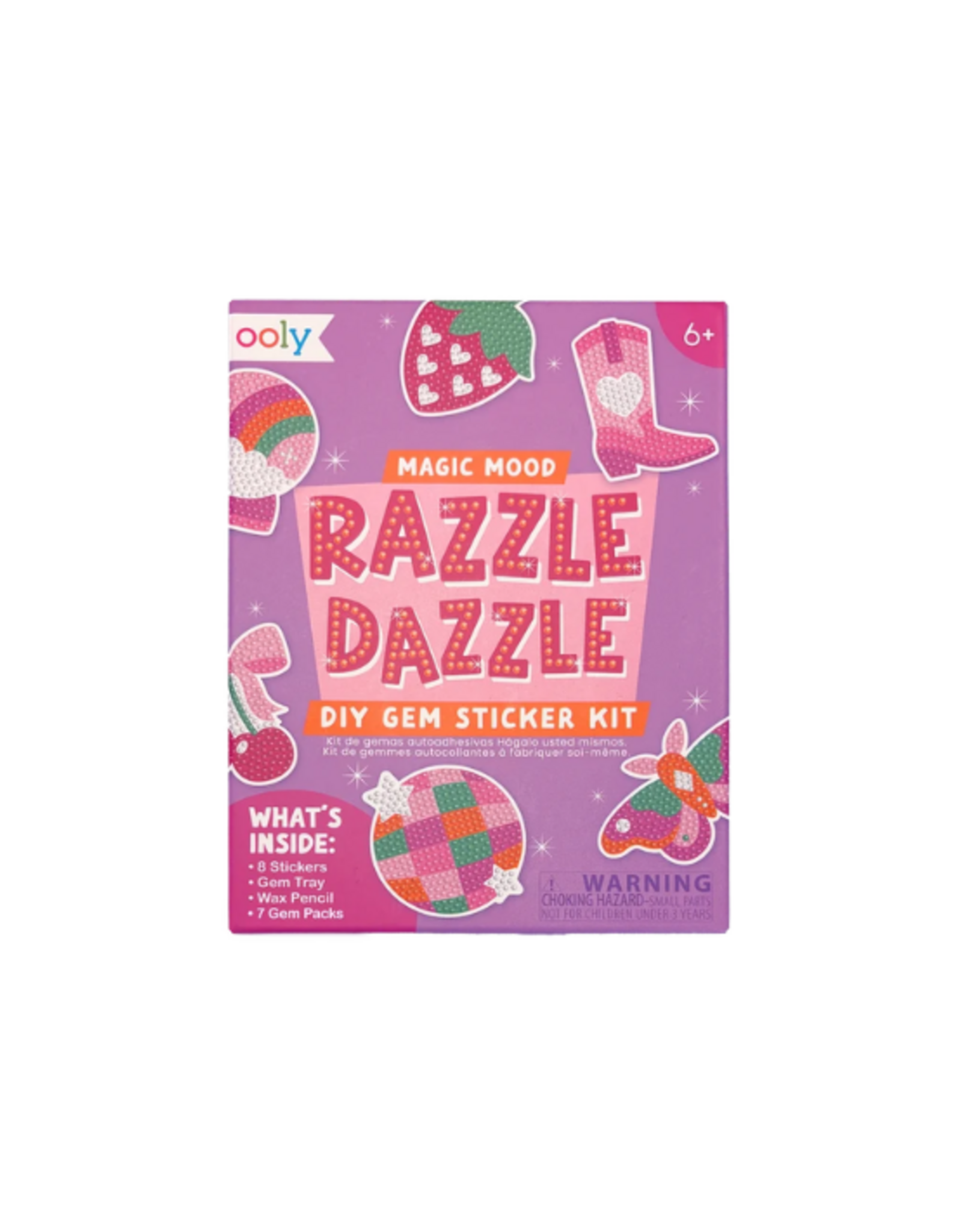 Ooly Ooly - Razzle Dazzle Mini DIY Gem Sticker Kit - Magic Mood - 8 Stickers