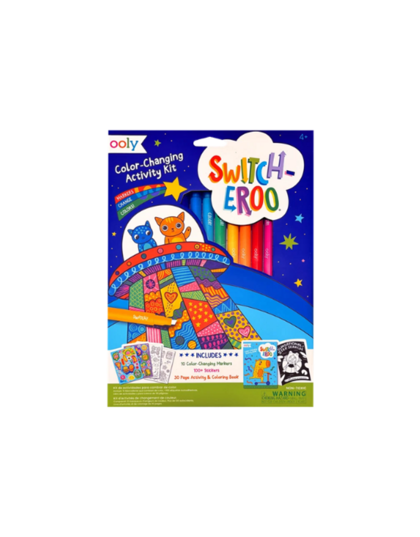 Ooly Ooly - Switch-eroo! Color-Changing Activity Kit - Markers Stickers Coloring Book